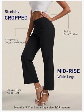 Tapata Black Pants Size M New With Tags #Lux-E